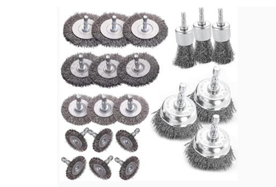 Abrasives brushes and wheel kit 